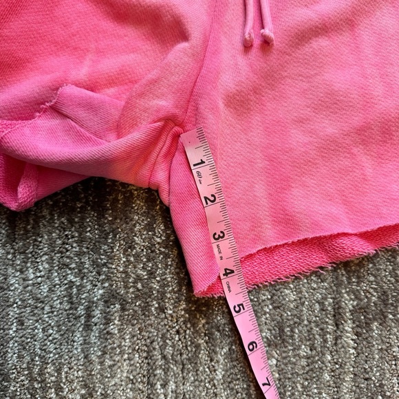 Cotton Citizen Vintage Wash Hot Pink Brooklyn Raw Hem Elastic Waist Short Small - Picture 11 of 12